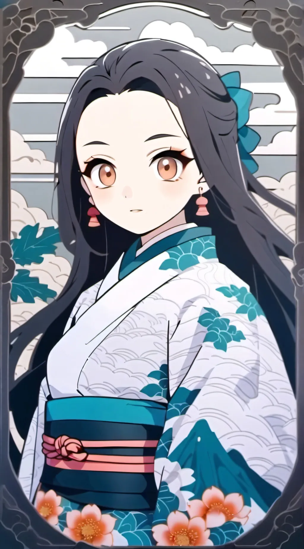 ai character: Nezuko Kamado background