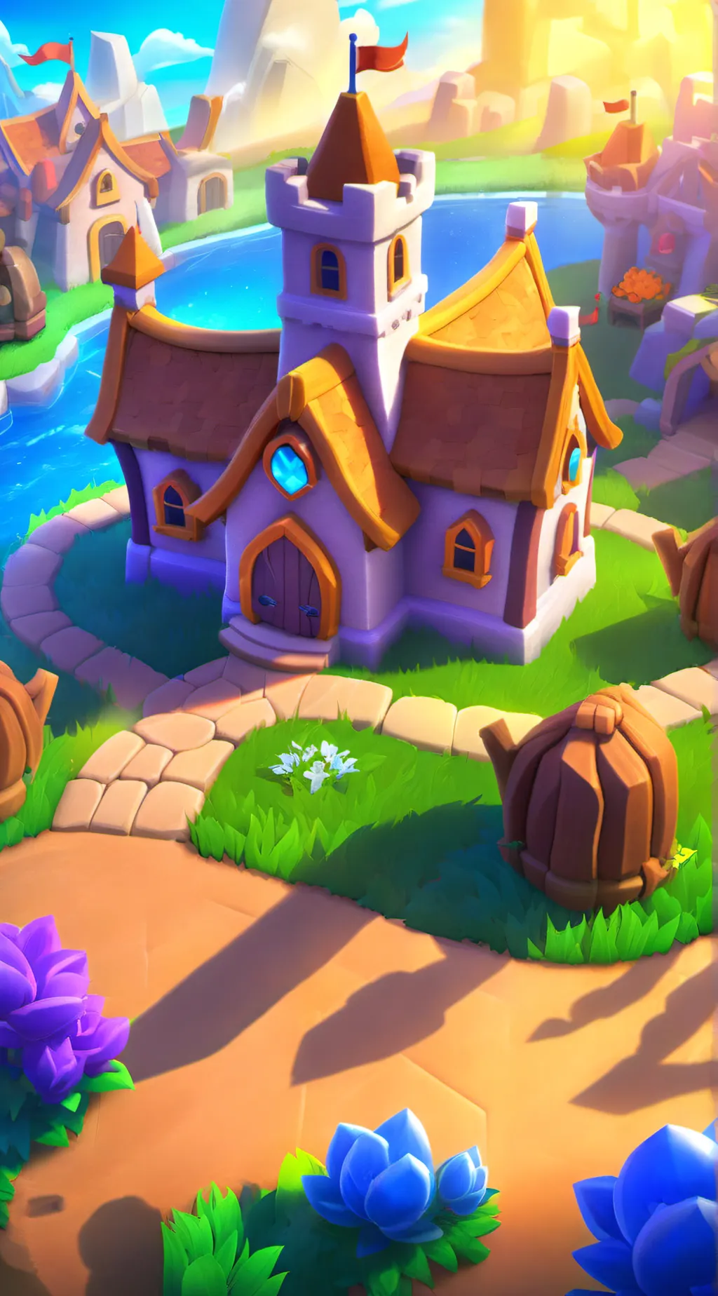 ai character: The Village background