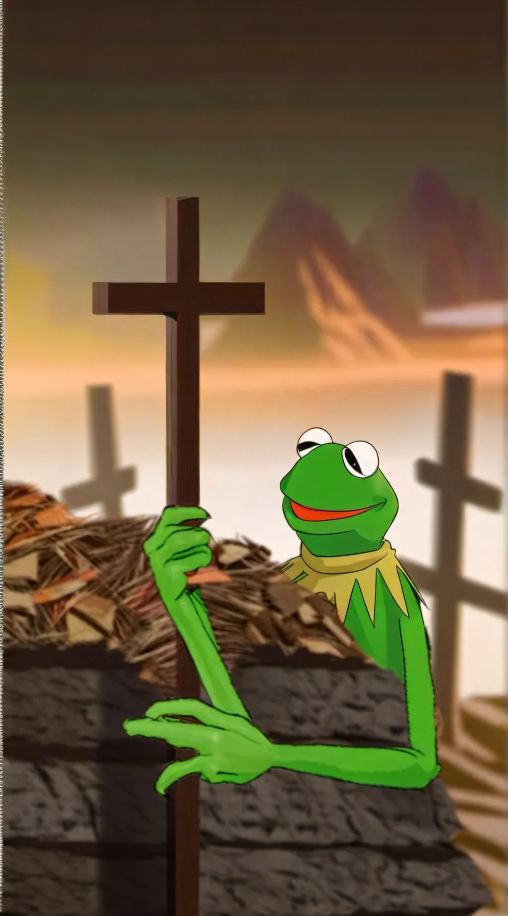 ai character: TOUCH GRASS BUD! background