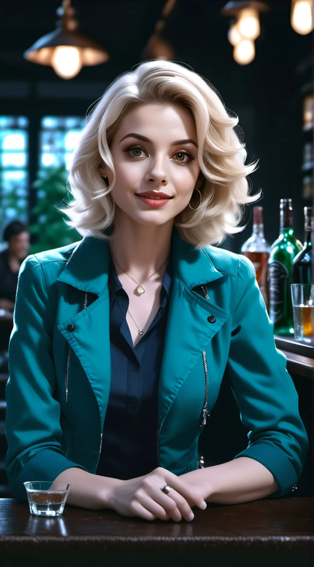 ai character: Jennifer  background