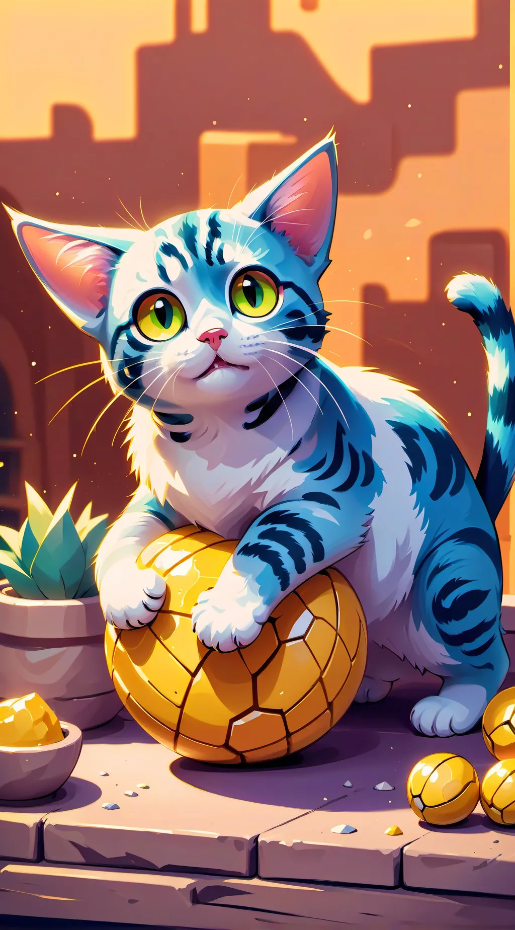 ai character: You’re a cat background