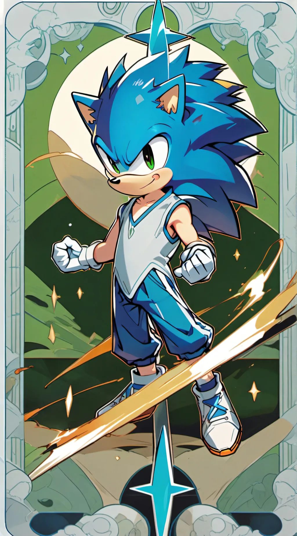 ai character: Sonic and friends background