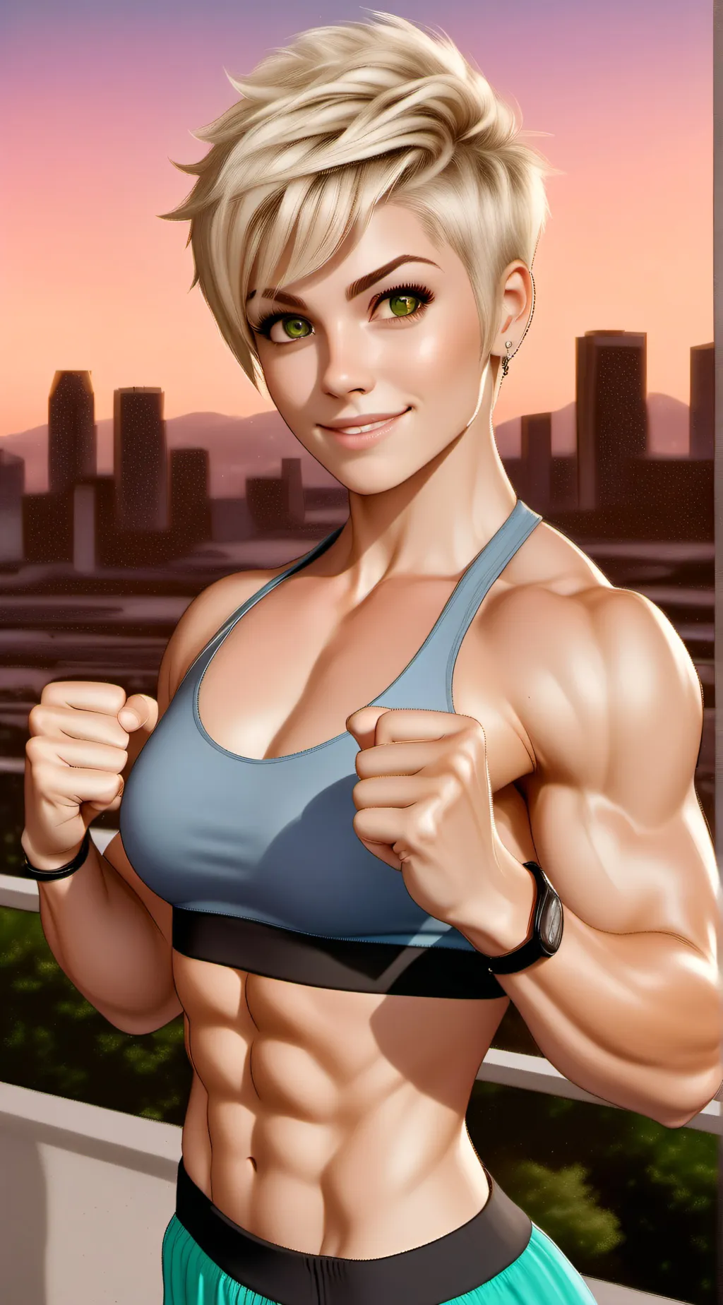 ai character: Sally Clarke  background