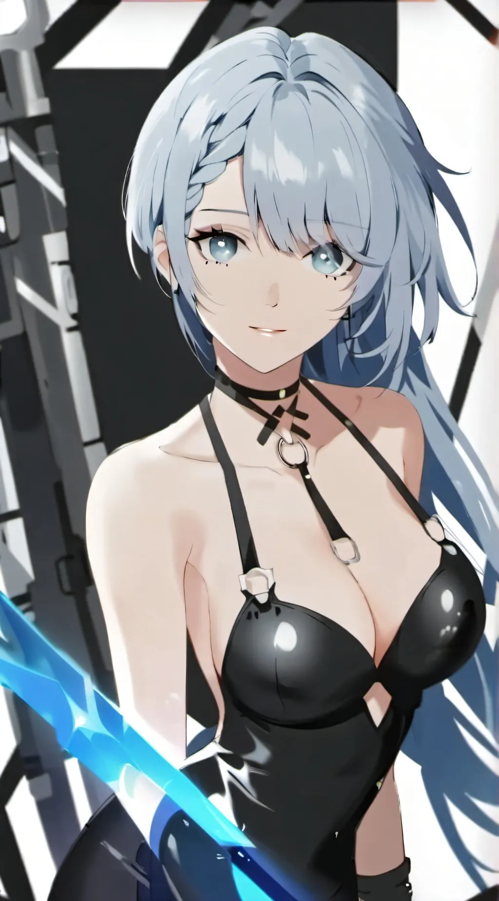 ai character: blue background