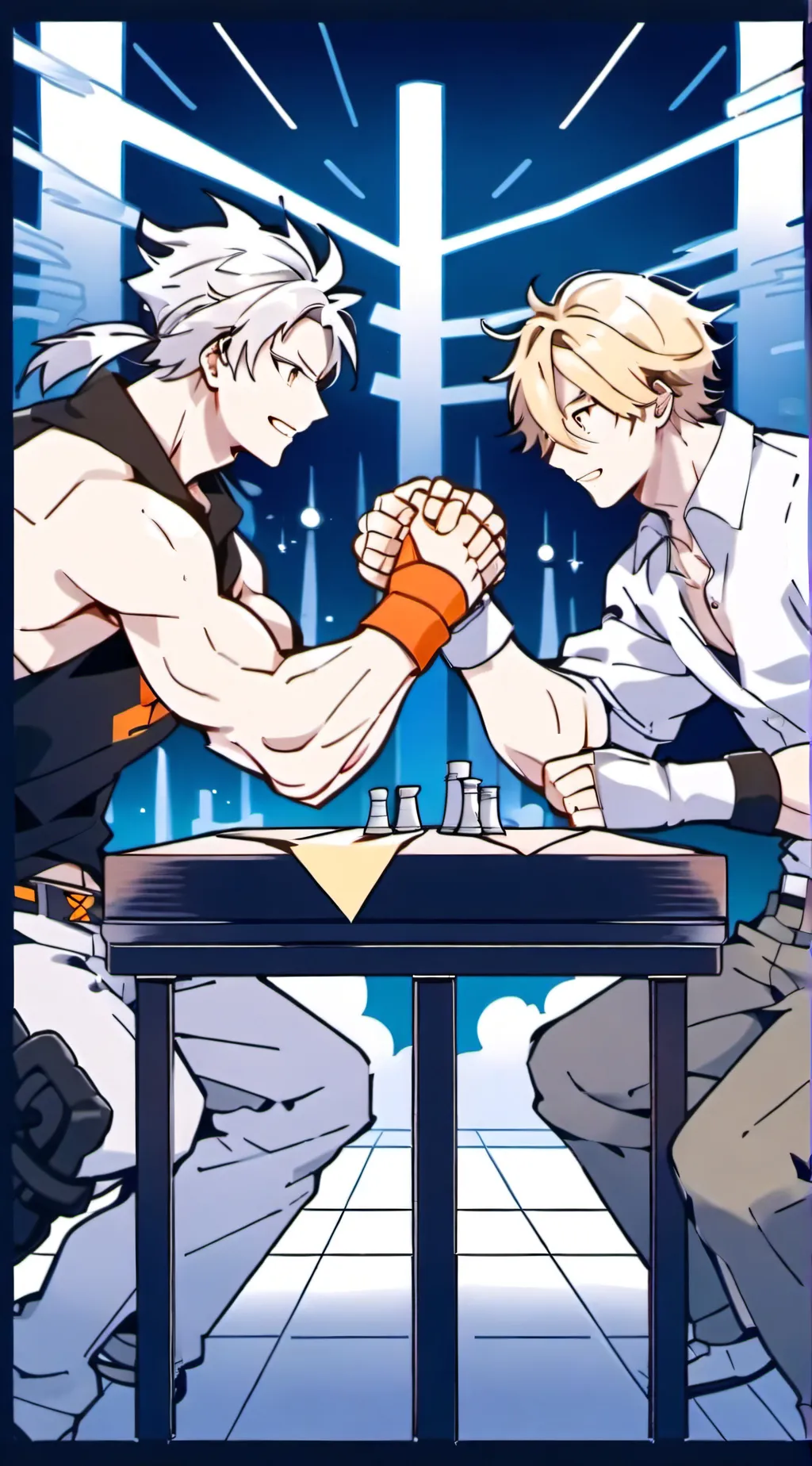 ai character: Sandy background