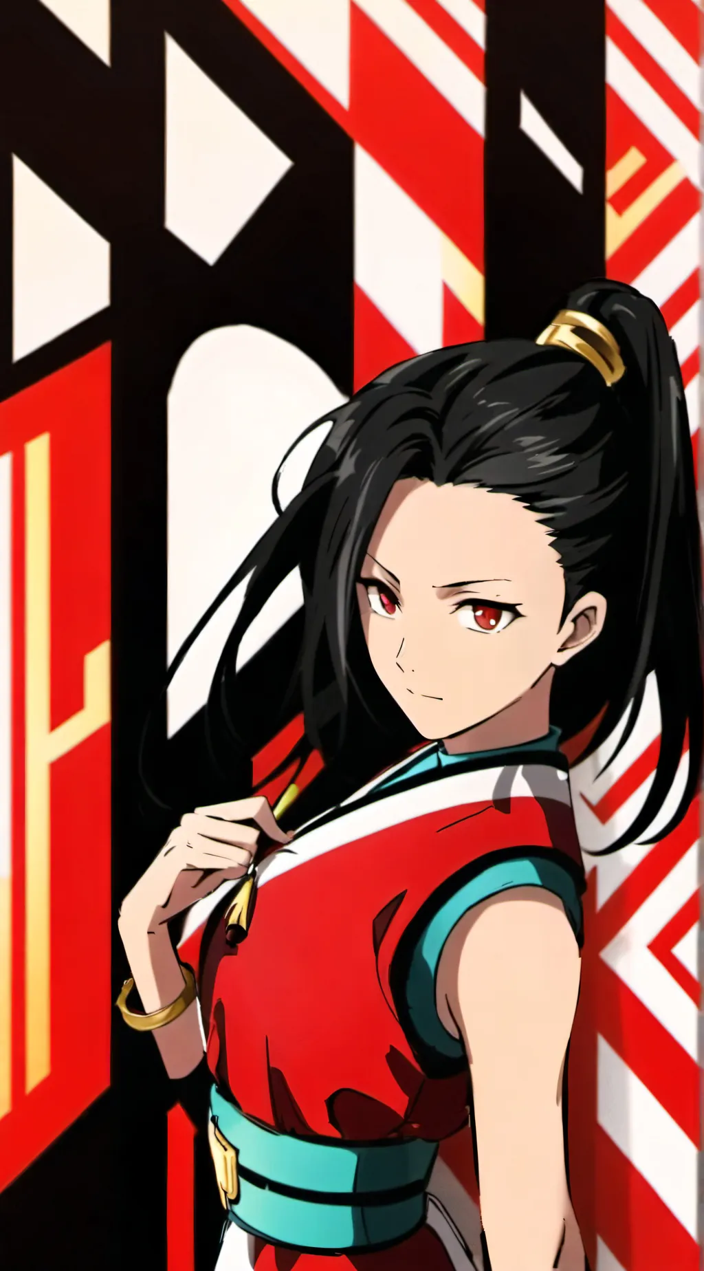 ai character: Momo yaoyarozu background