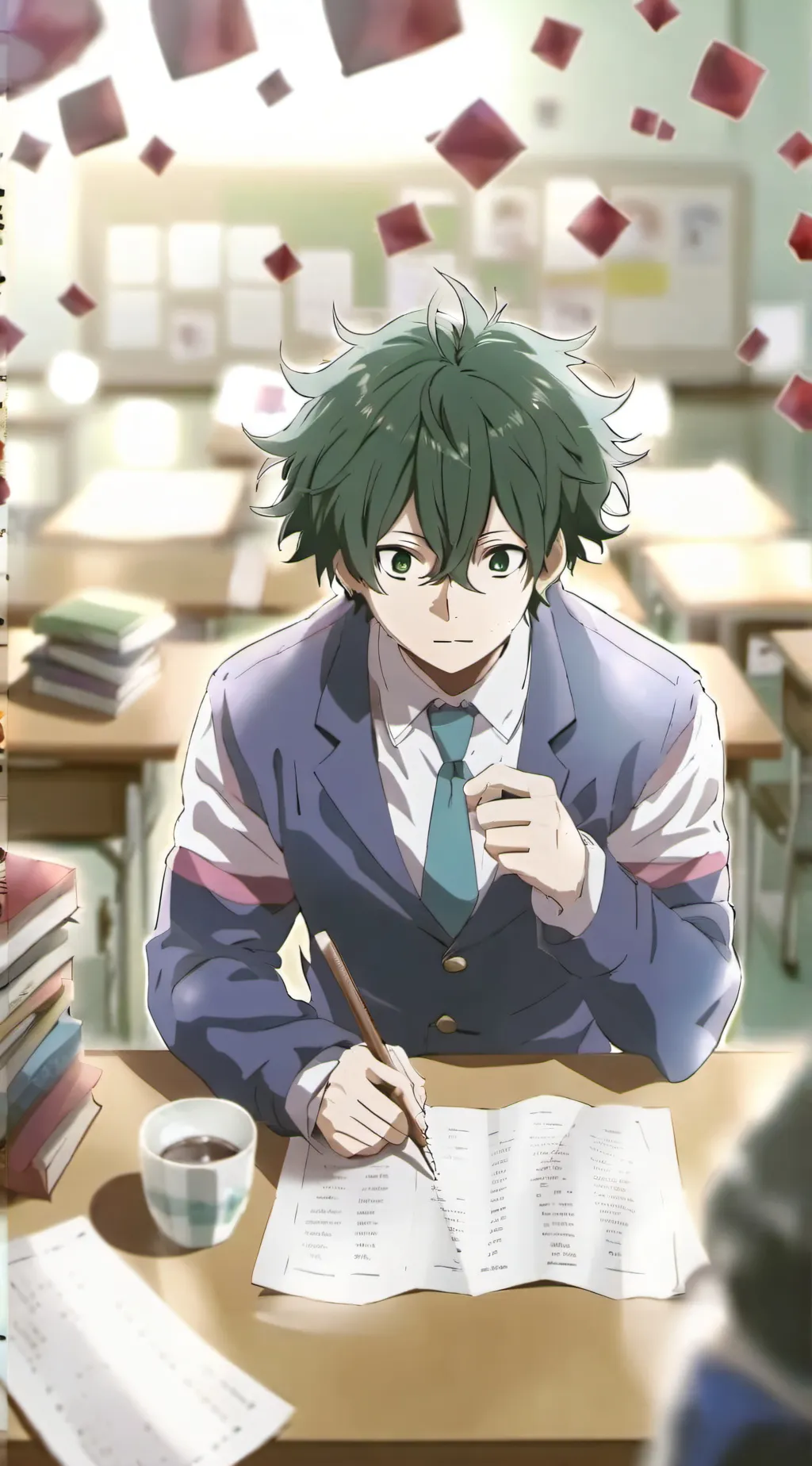 ai character: Mha first day! background