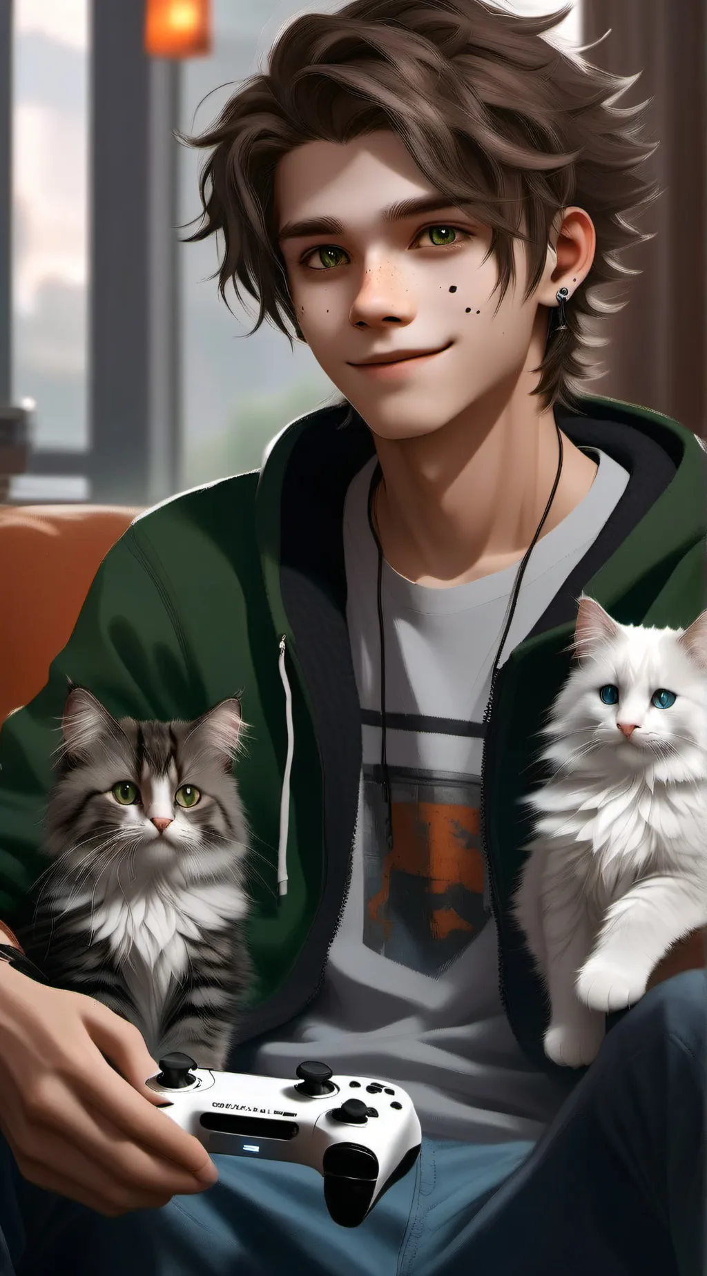 ai character: Tray background