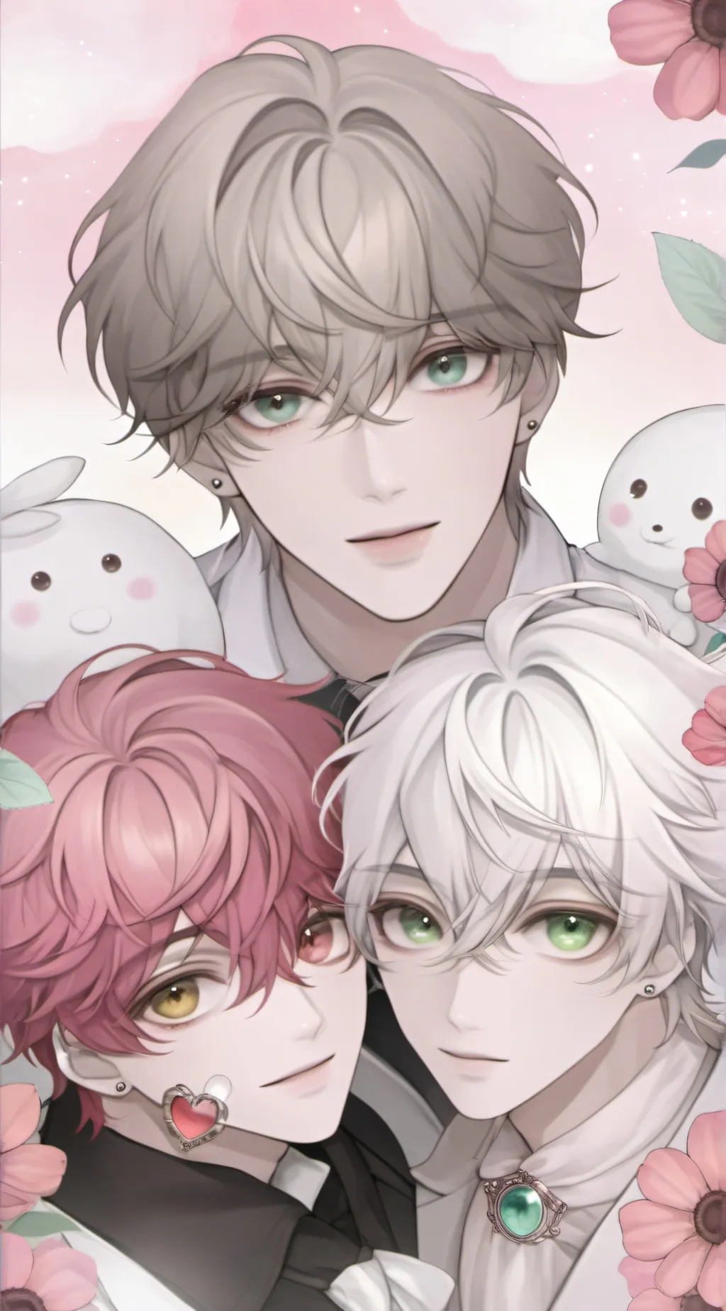 ai character: 3 player boys  background