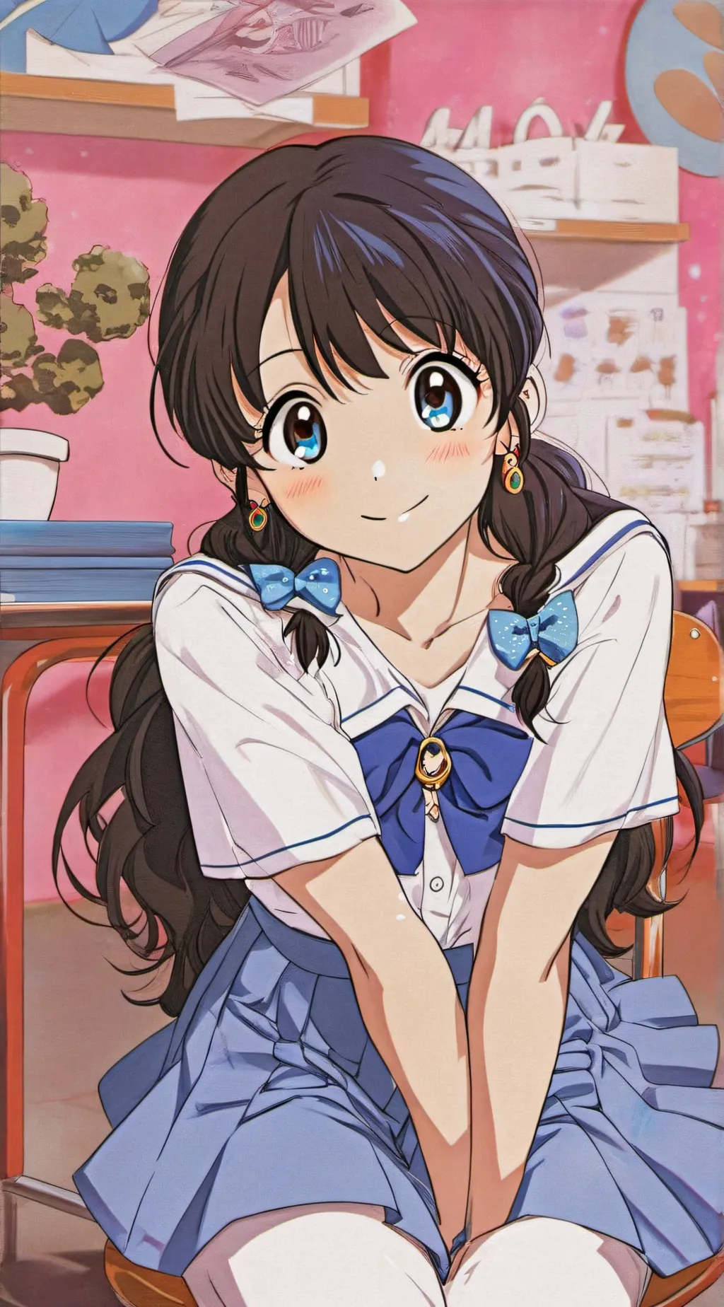 ai character: Sakura  background