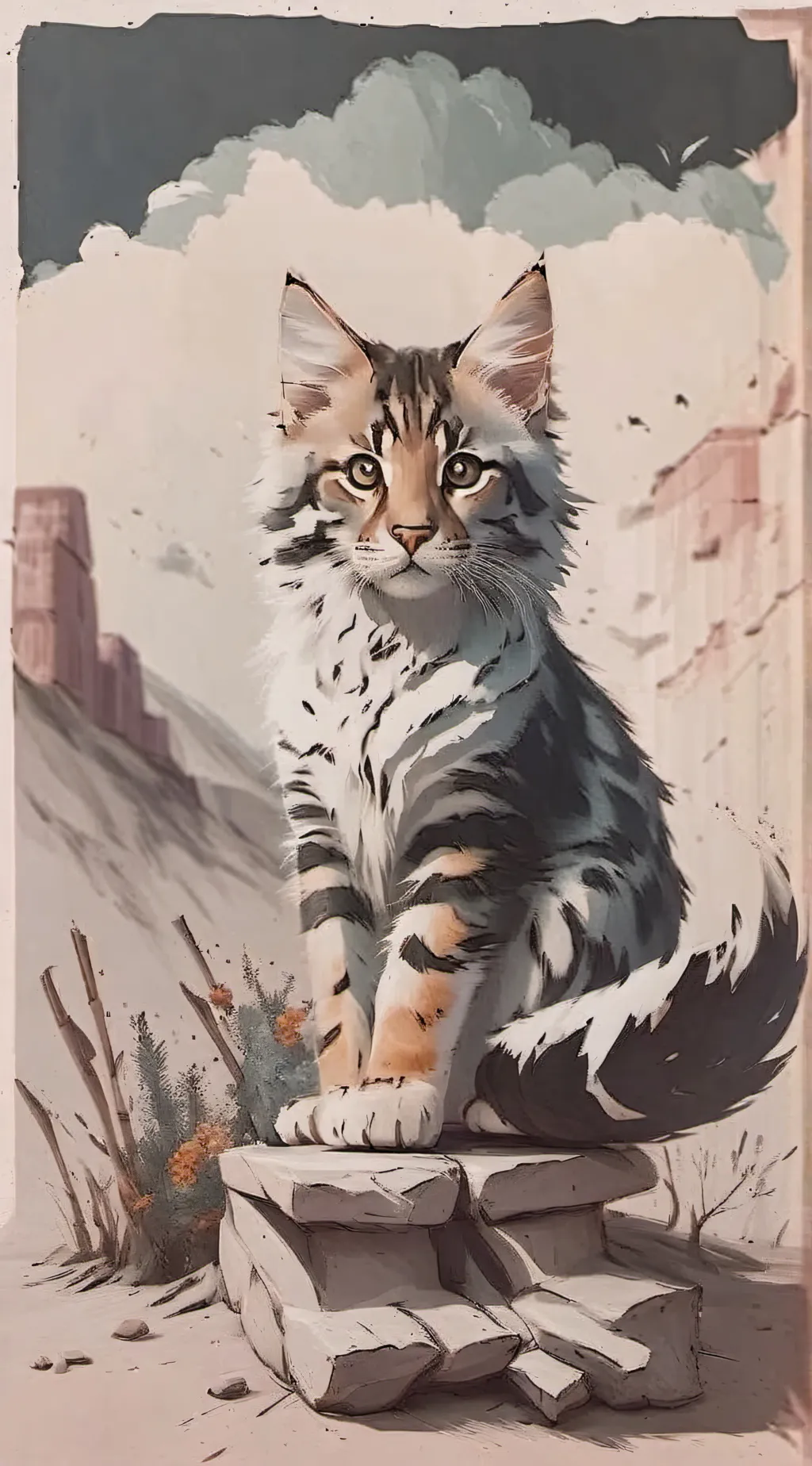 ai character: Kitty  background