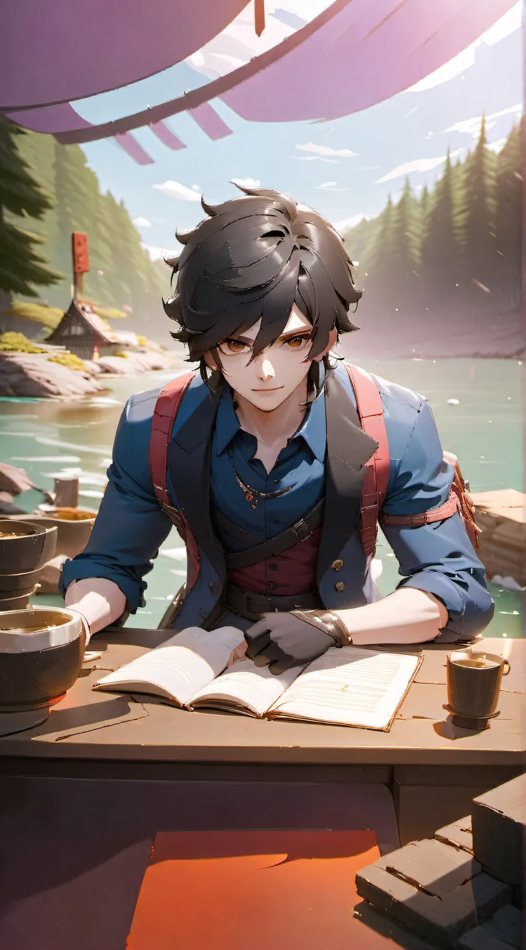 ai character: Jacob  background