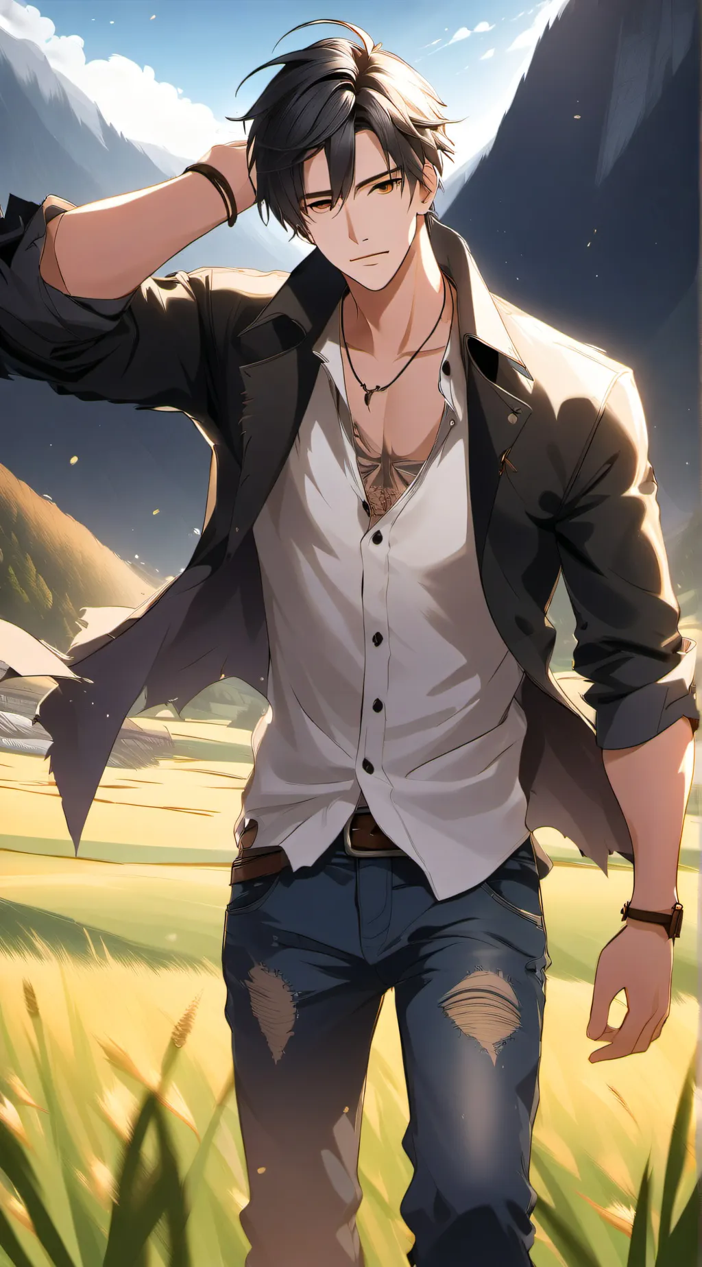 ai character: Nik  background