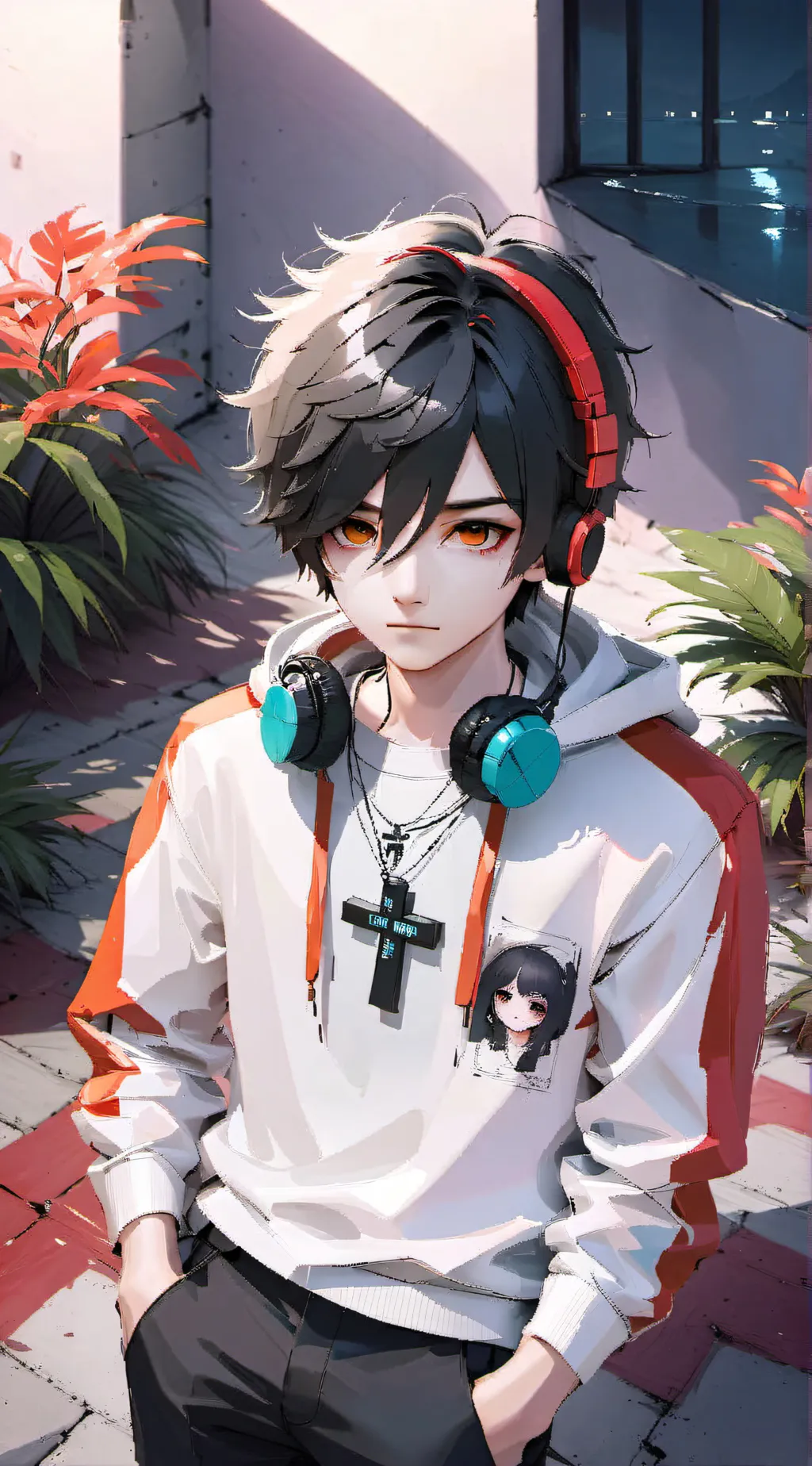 ai character: 😇max😇 background