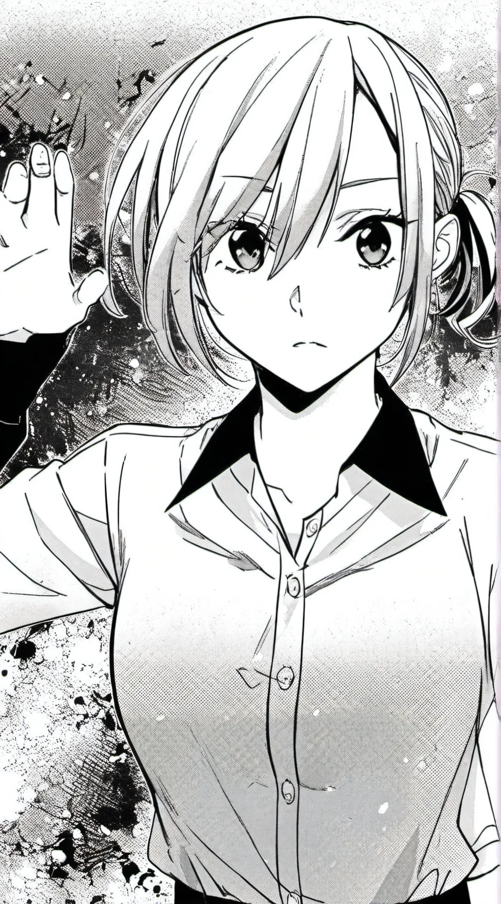 ai character: angel walks in mad background