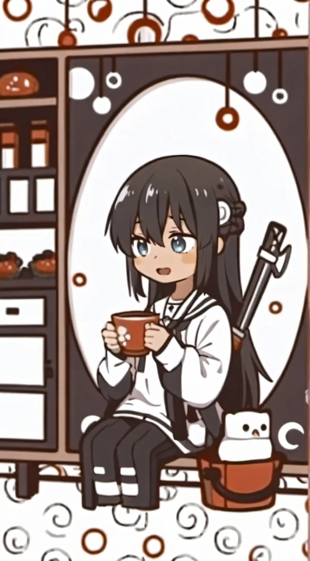 ai character: Gacha brat story background