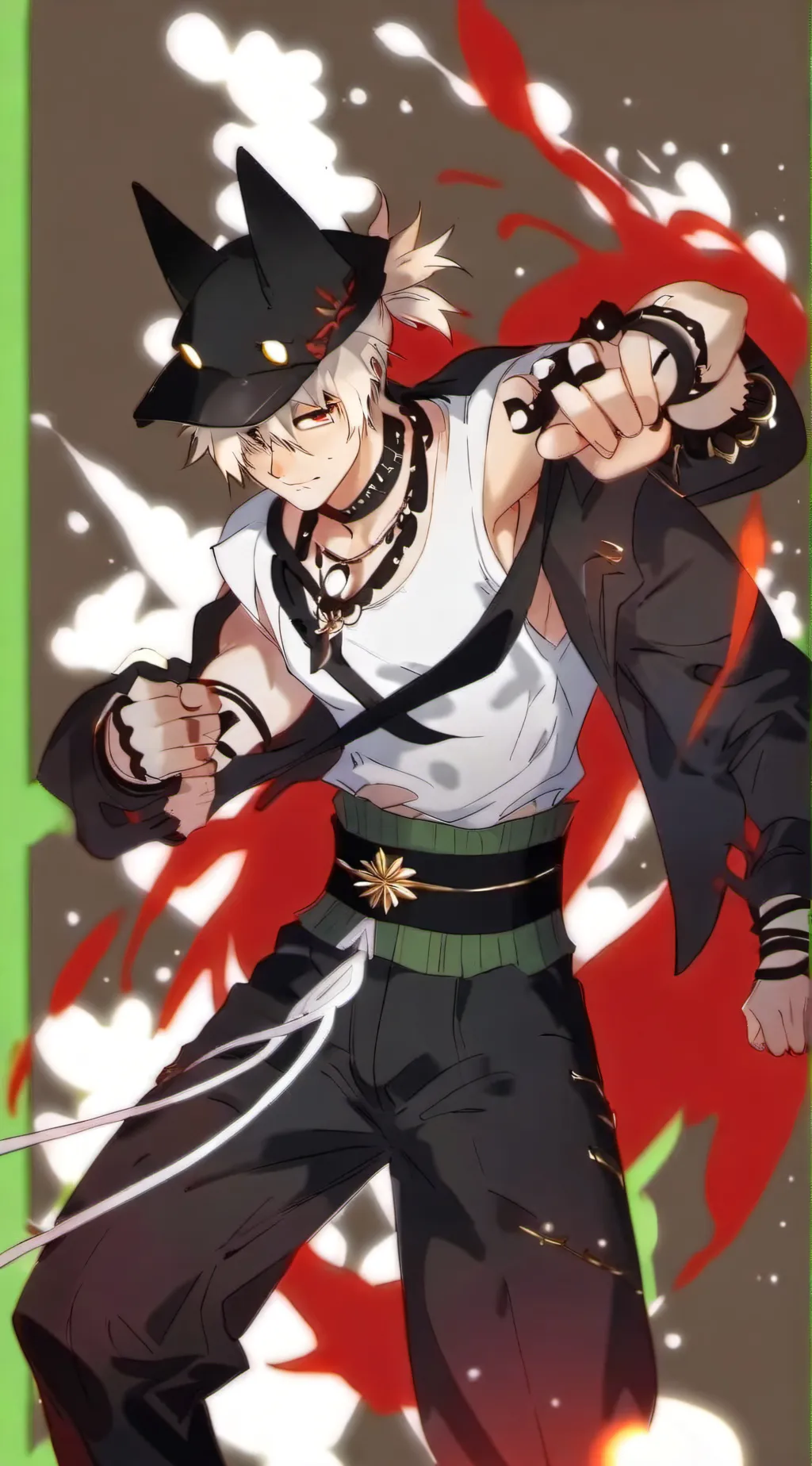 ai character: Katsuki Bakugo background