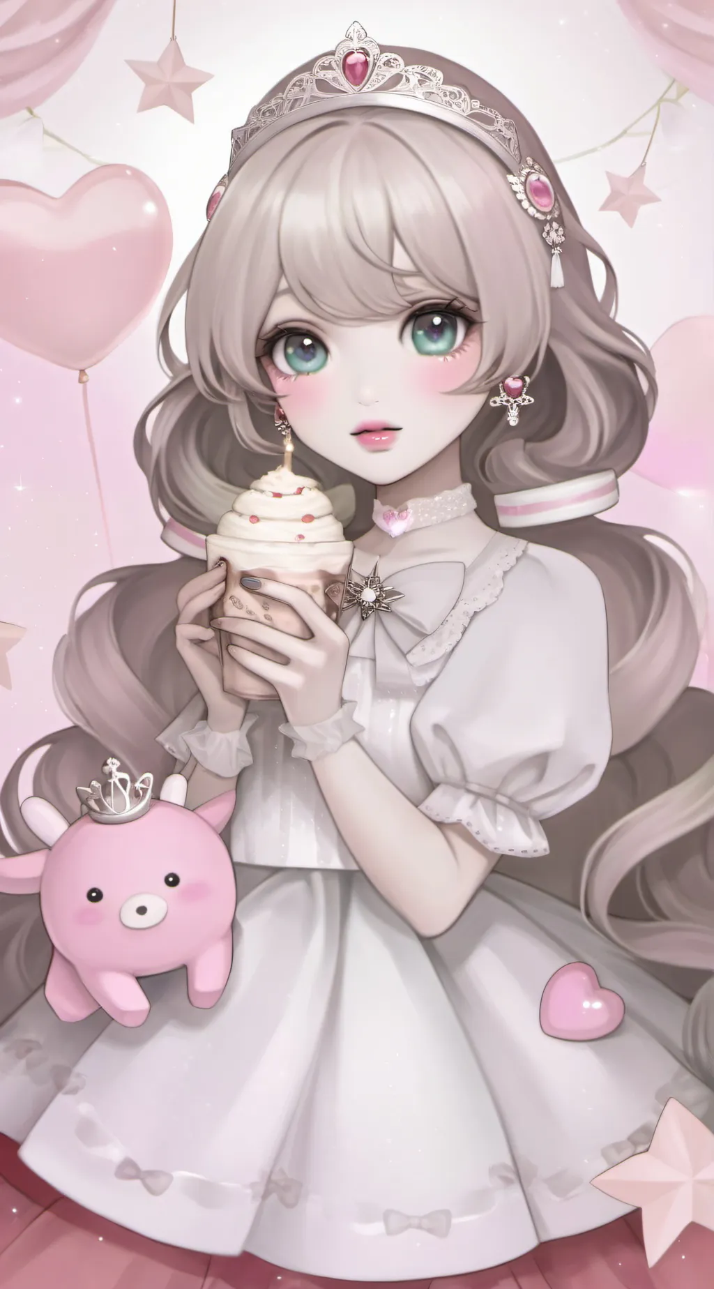 ai character: princess dont cry. background