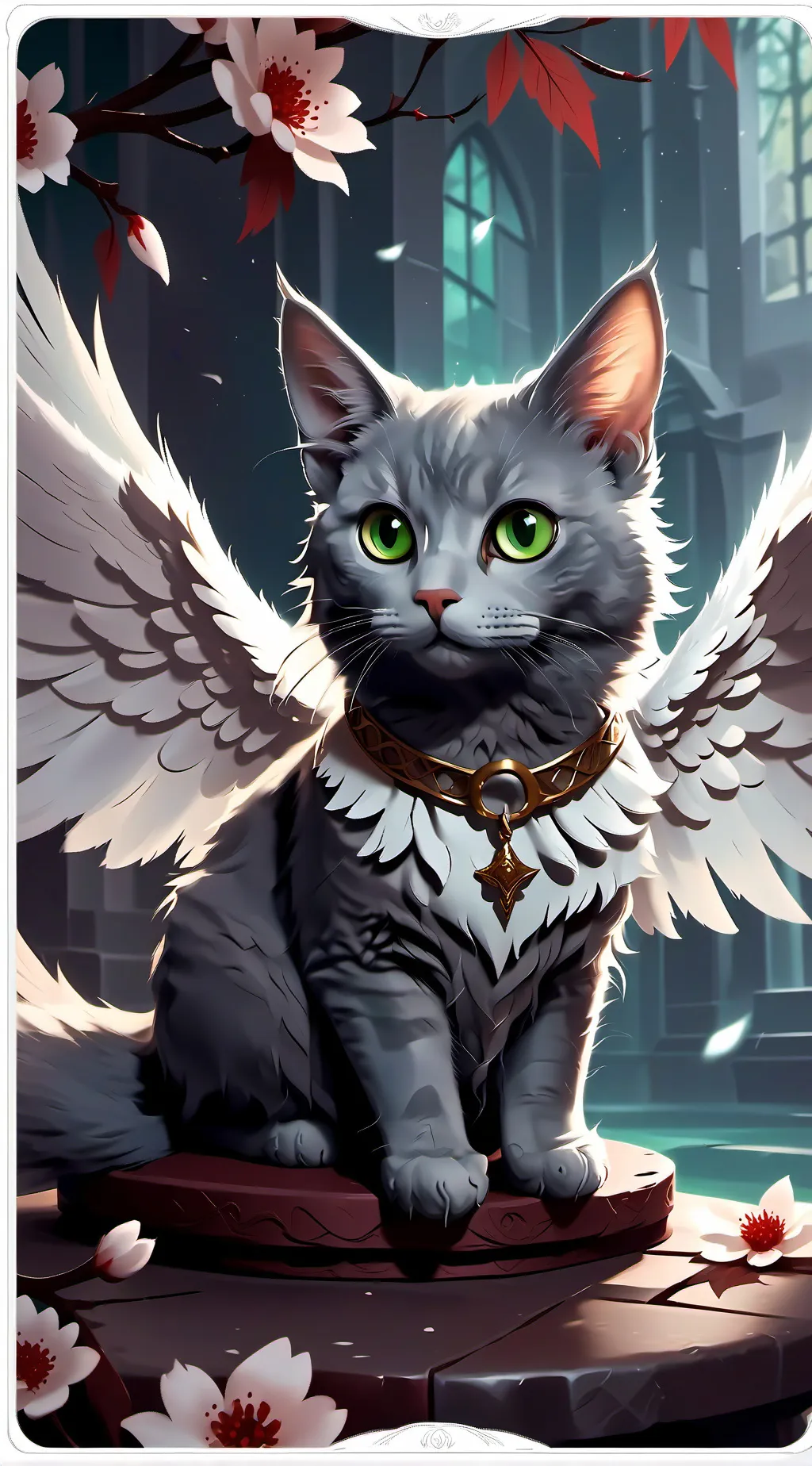 ai character: Creators cat background