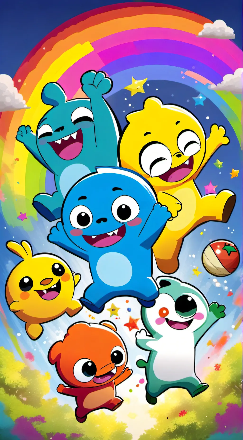 ai character: Gumball background