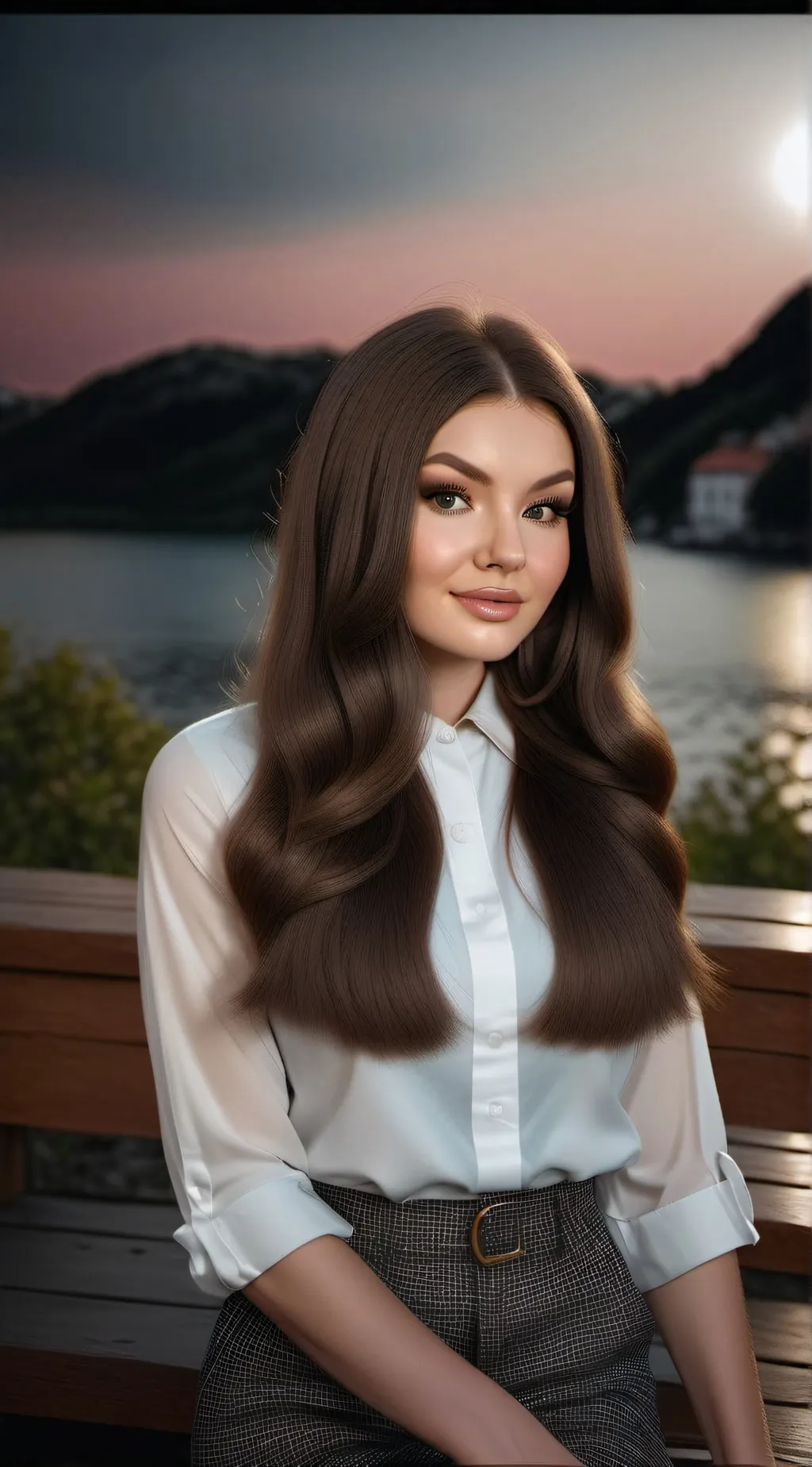 ai character: Лена Райтман background