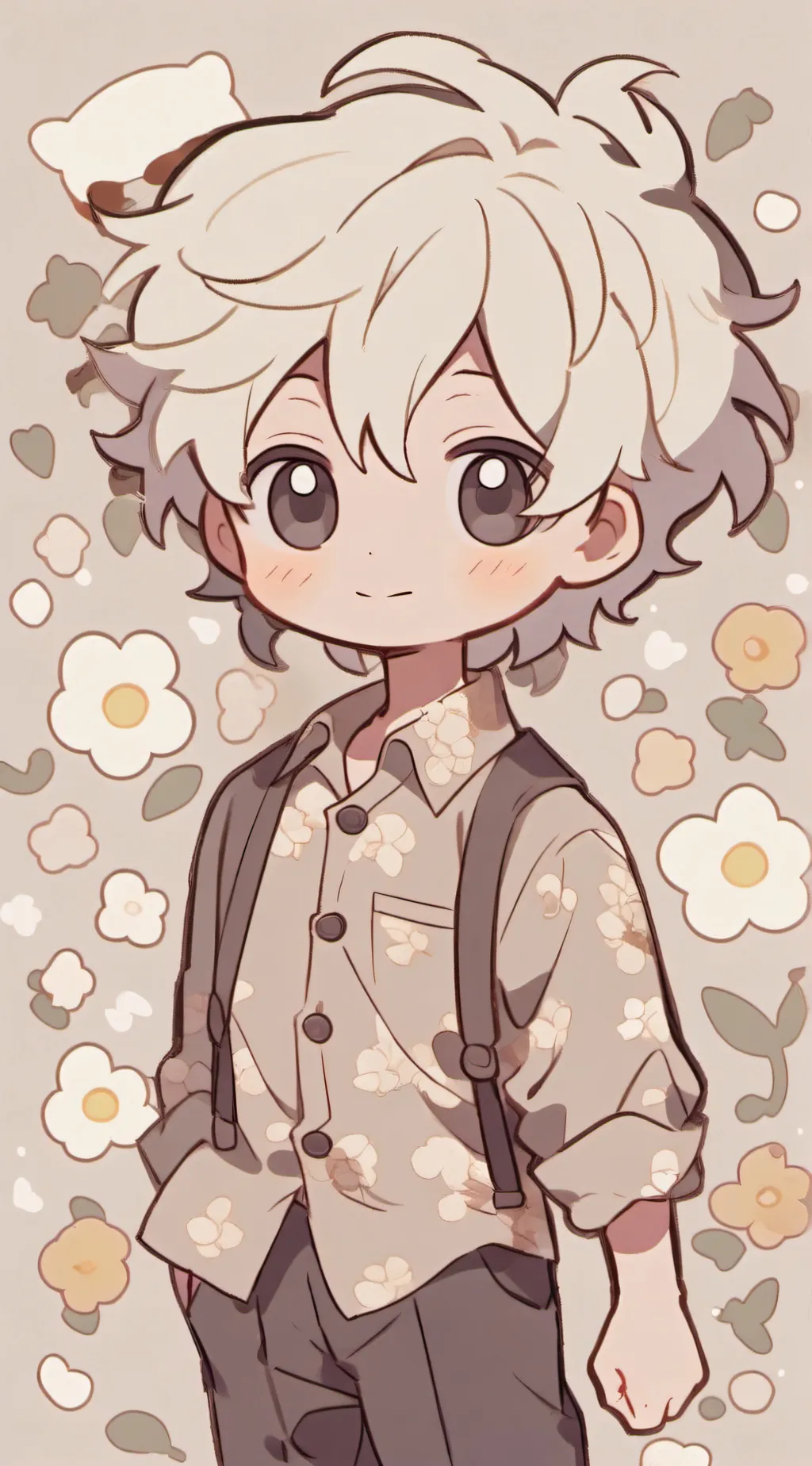 ai character: baby  background