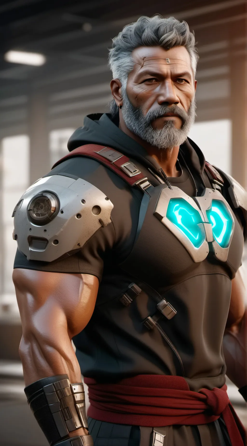 ai character: cool guy background