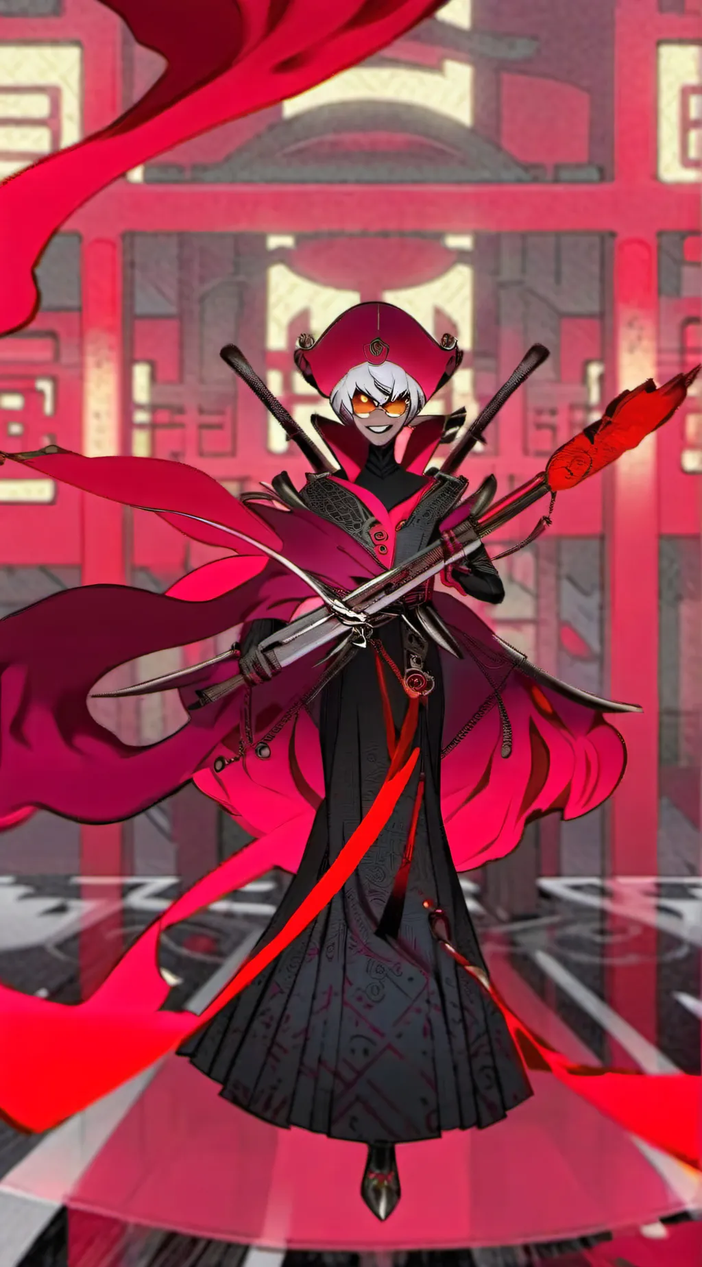 ai character: <3alastor<3 background