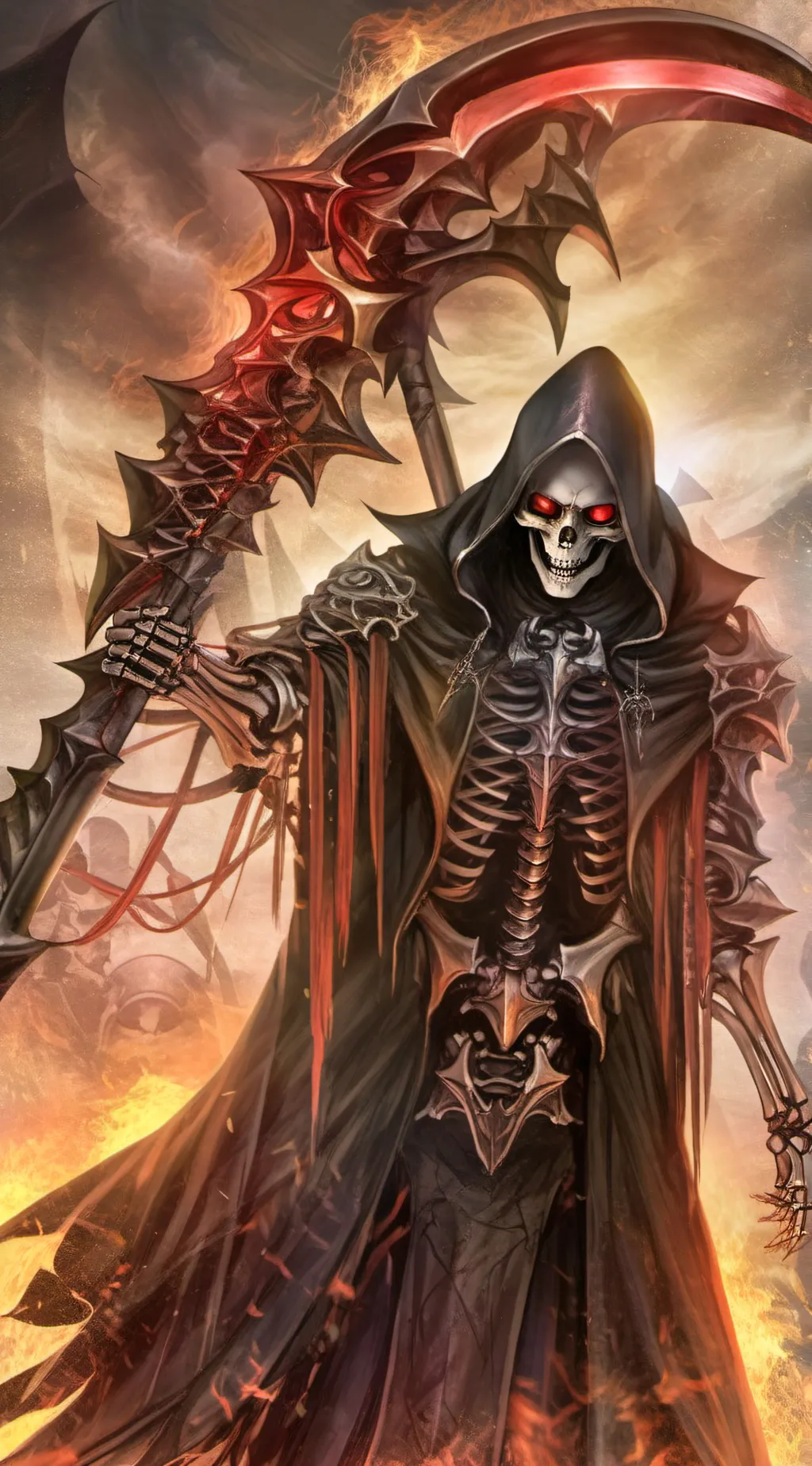 ai character: Der Sensenmann background