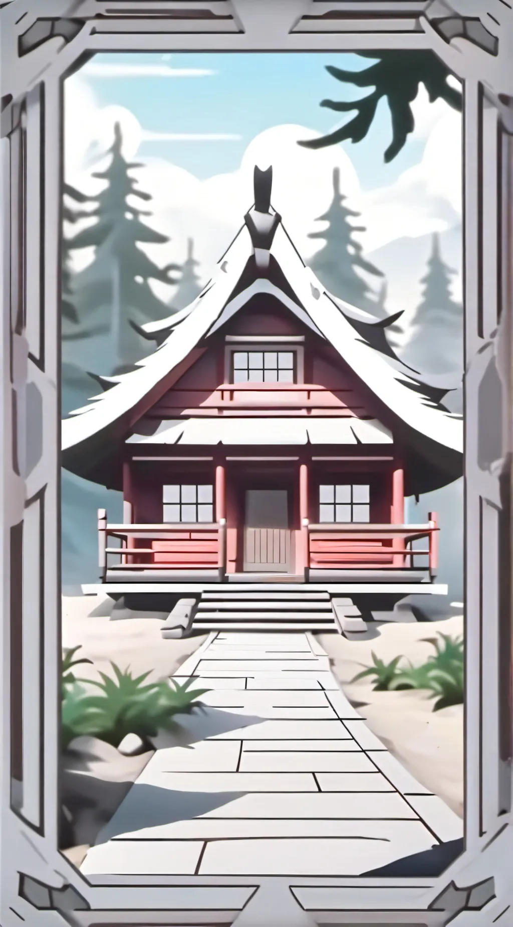 ai character: Gravity falls  background