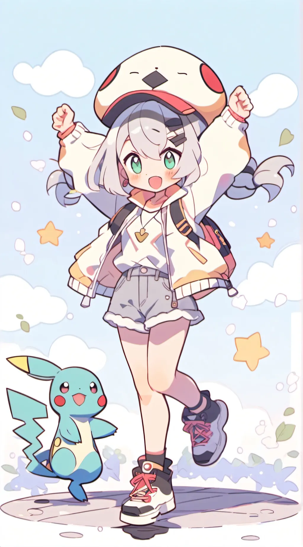 ai character: Girl test background