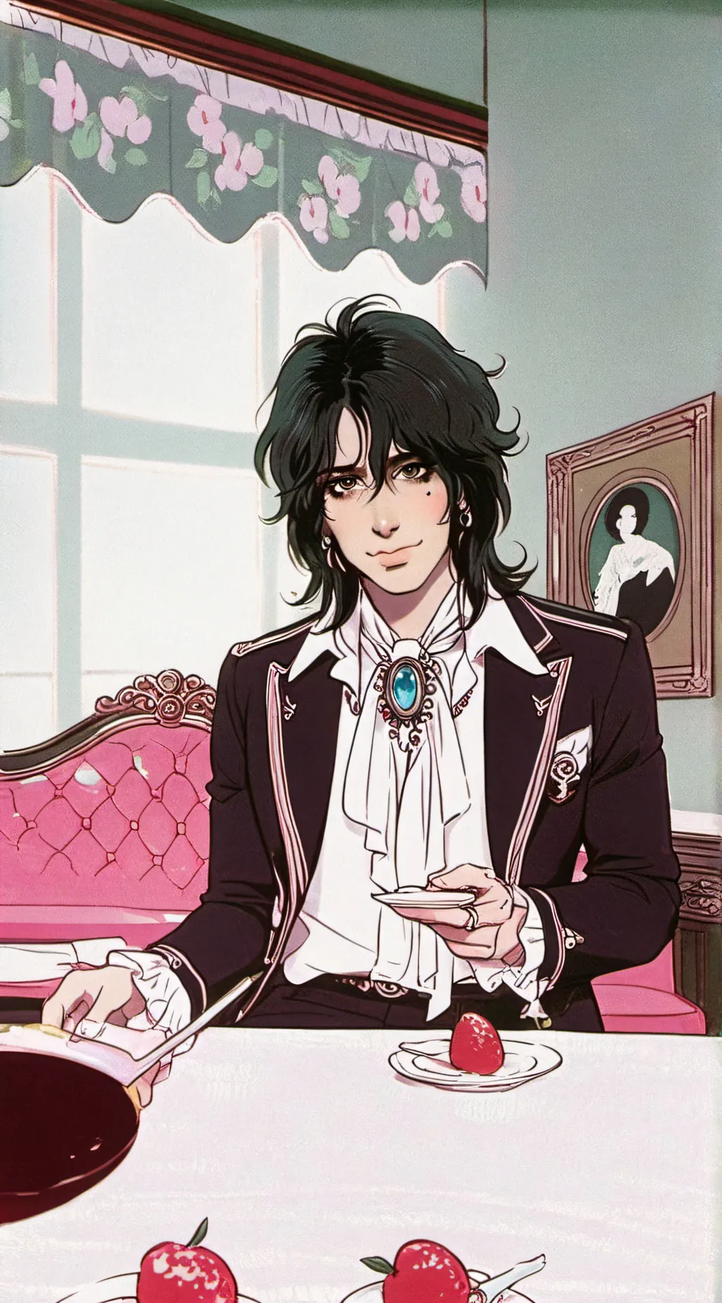 ai character: Nikki sixx background