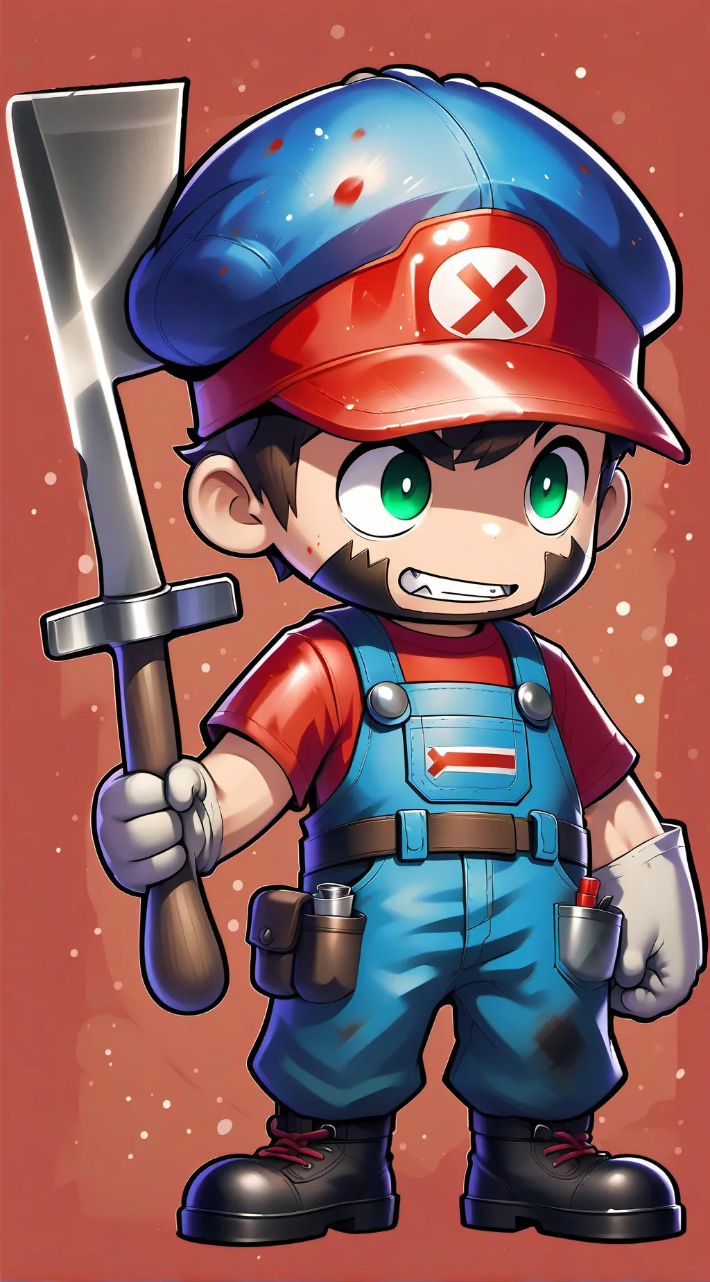 ai character: Mario.exe background