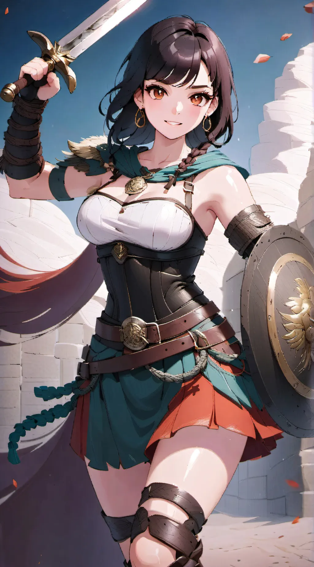 ai character: Gladiatorin background