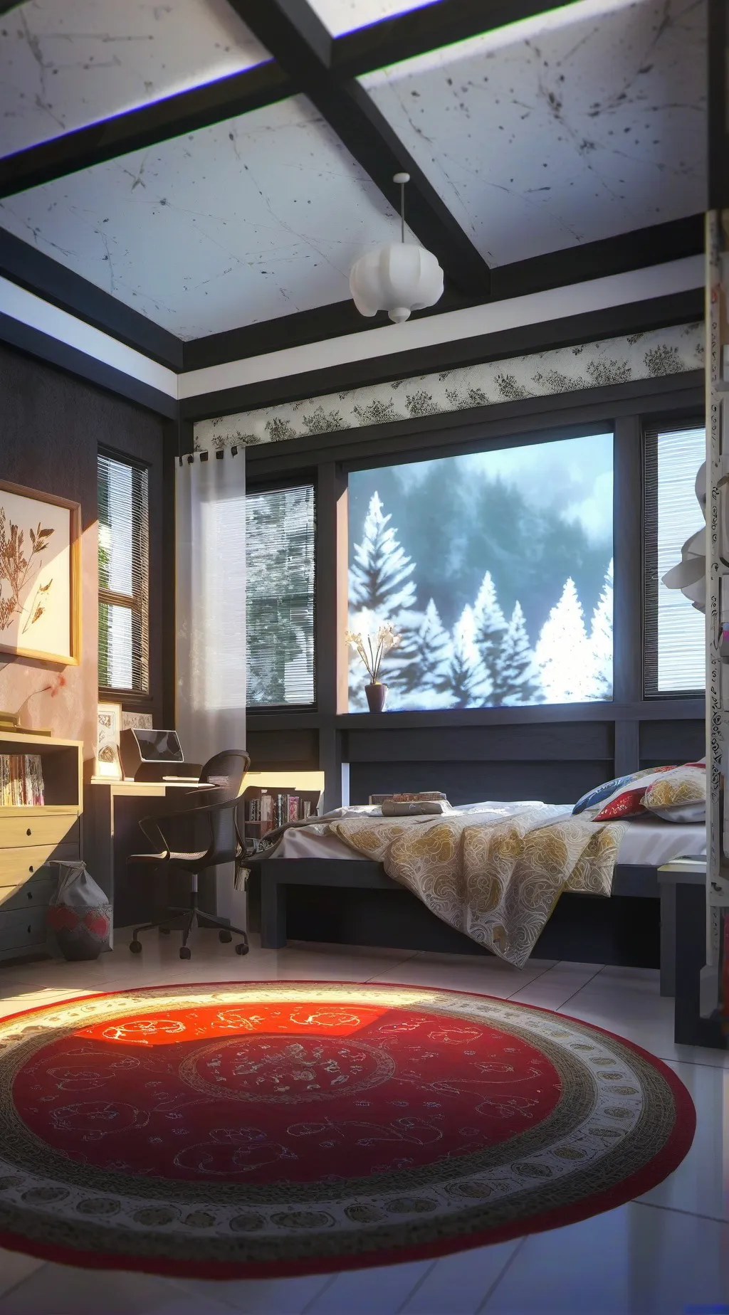 ai character: TV womans daughter background