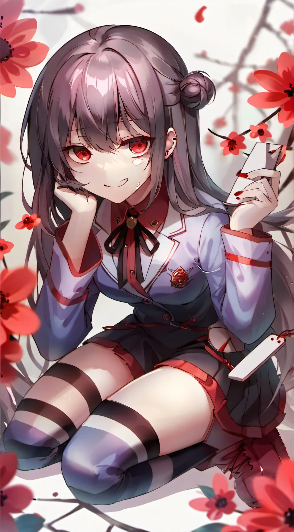 ai character: ayano Aishi  background
