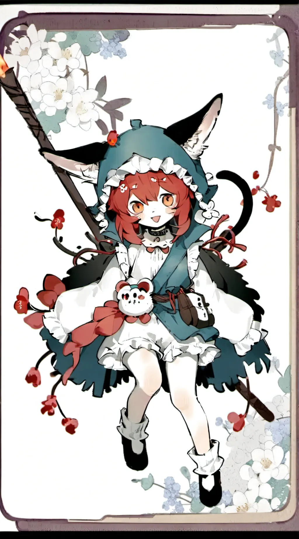 ai character: Uwu kitty background