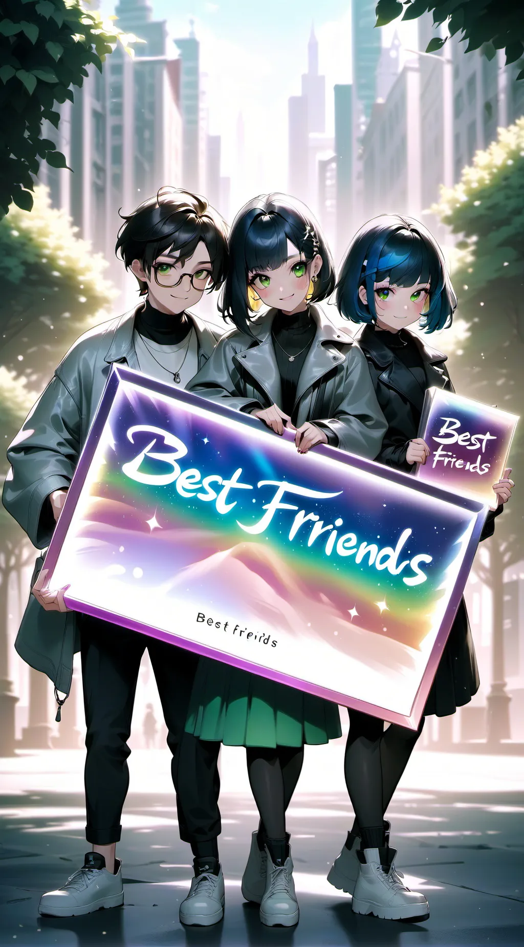 ai character: My Group Of BFF'S background