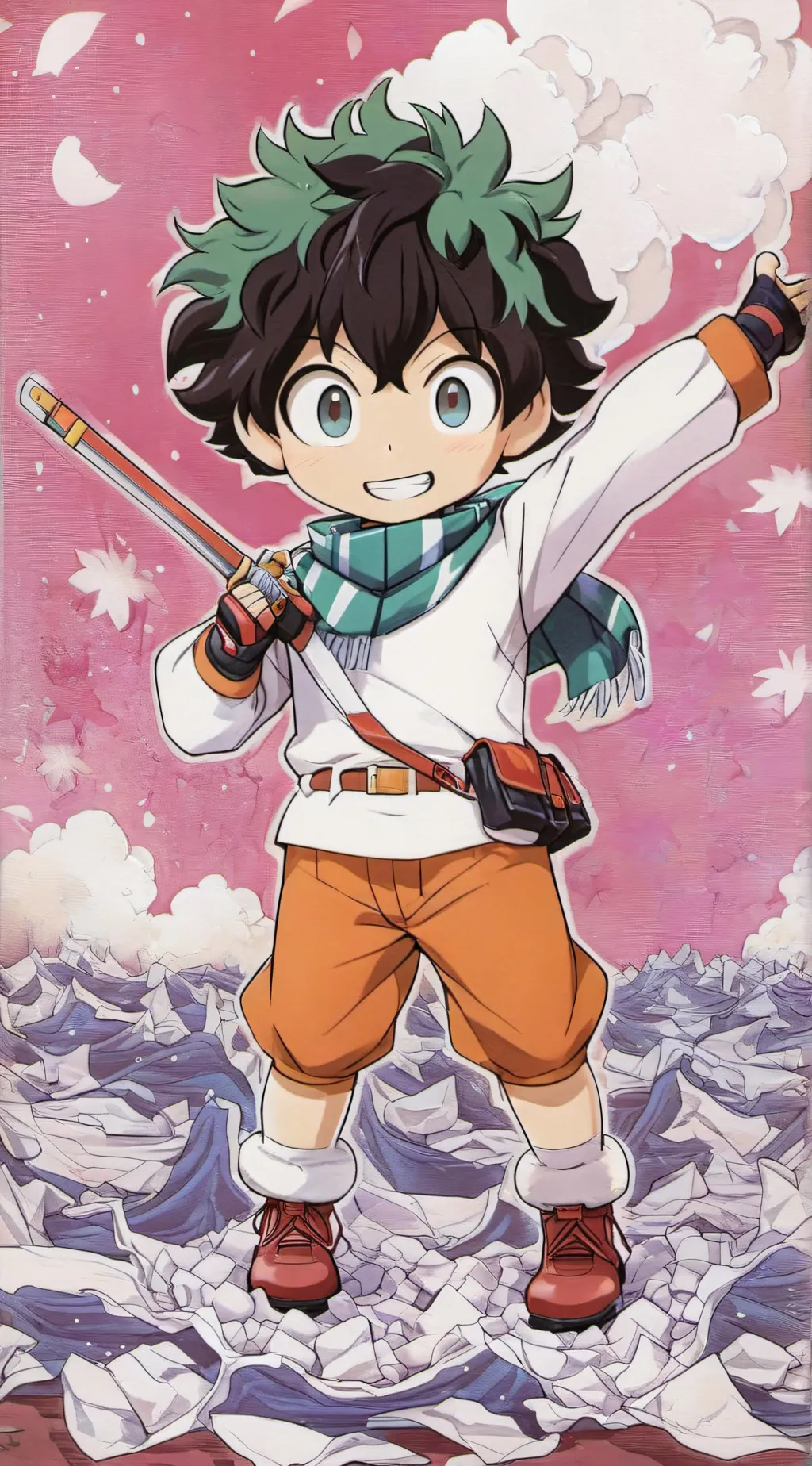 ai character: Baby izuku/deku background