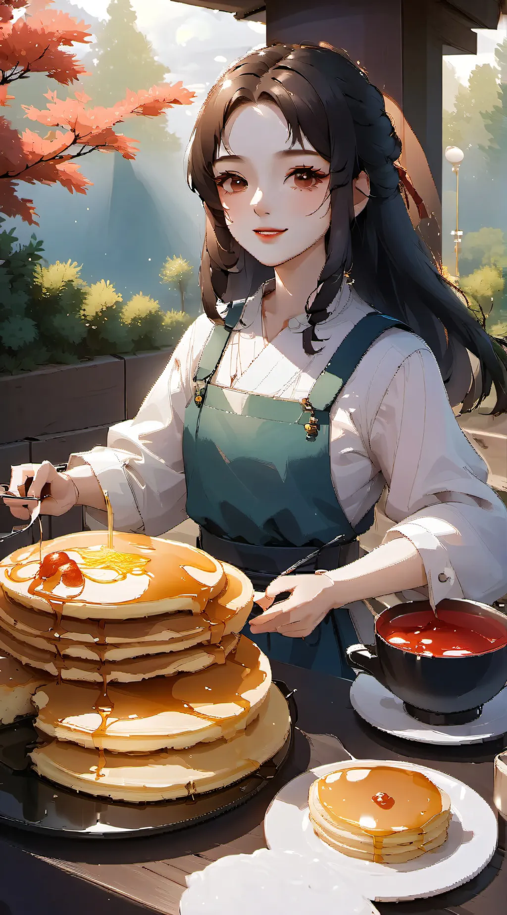 ai character: PANCAKE MEME :3 background