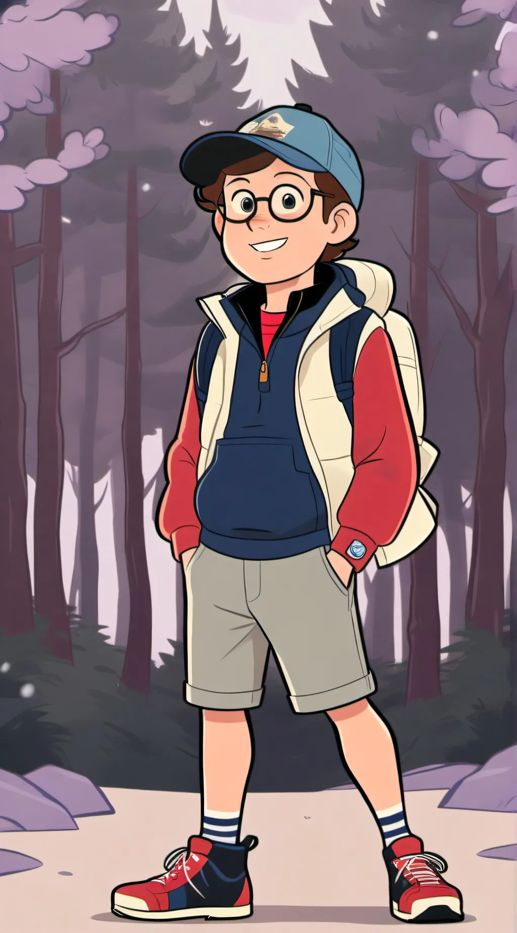 ai character: Dipper Pines background
