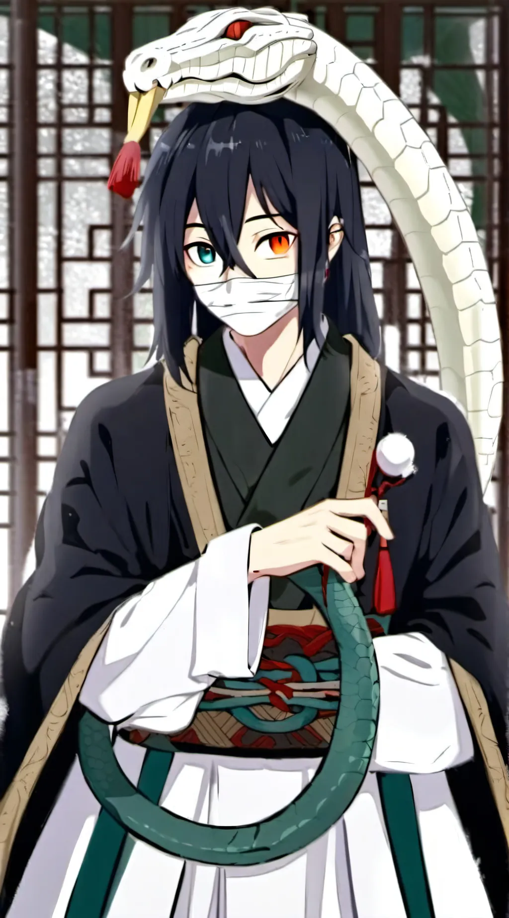 ai character: Obanai Iguro background