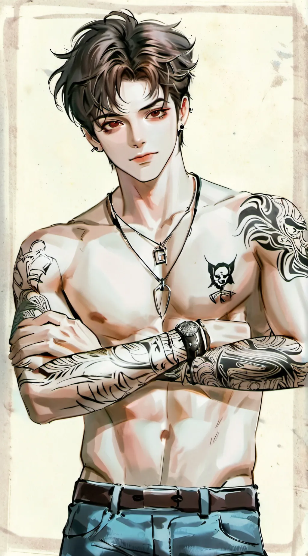 ai character: Biker background