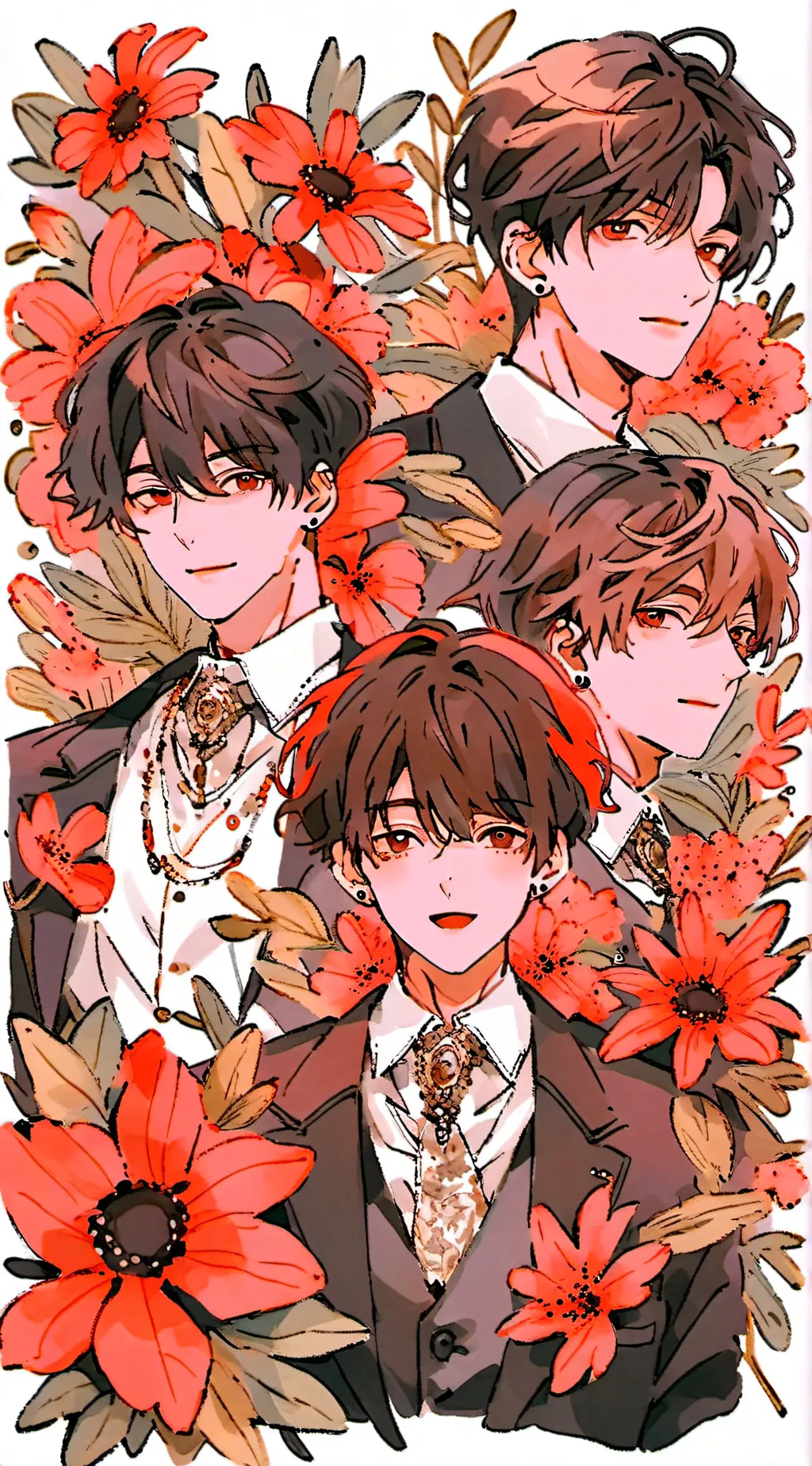 ai character: Jake,mat,max,John  background