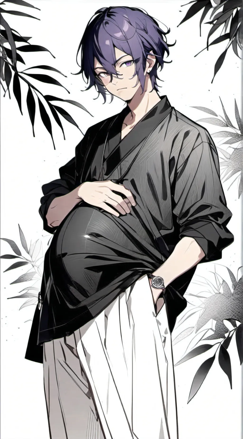 ai character: max (pregnant man) background