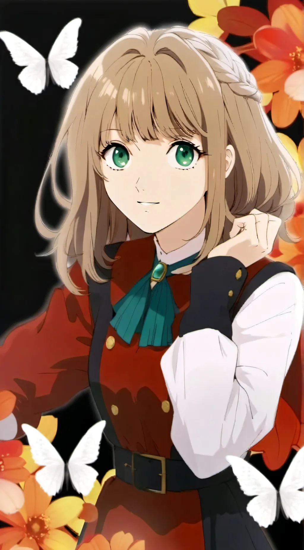 ai character: Rose background