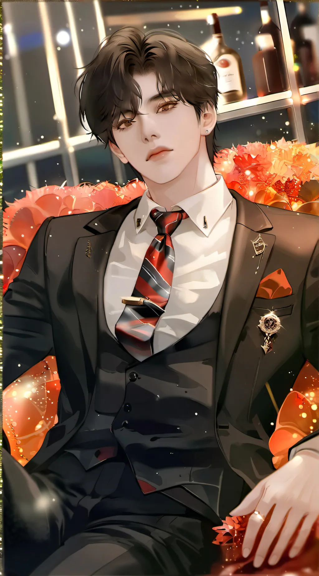 ai character: ash background