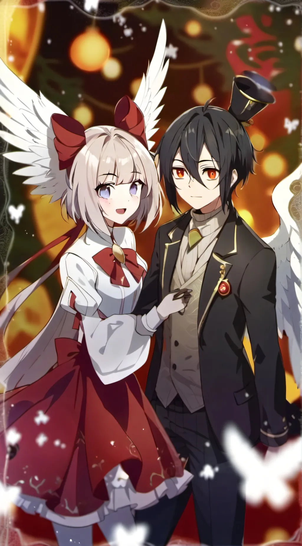 ai character: HH Angel dust+Husk background