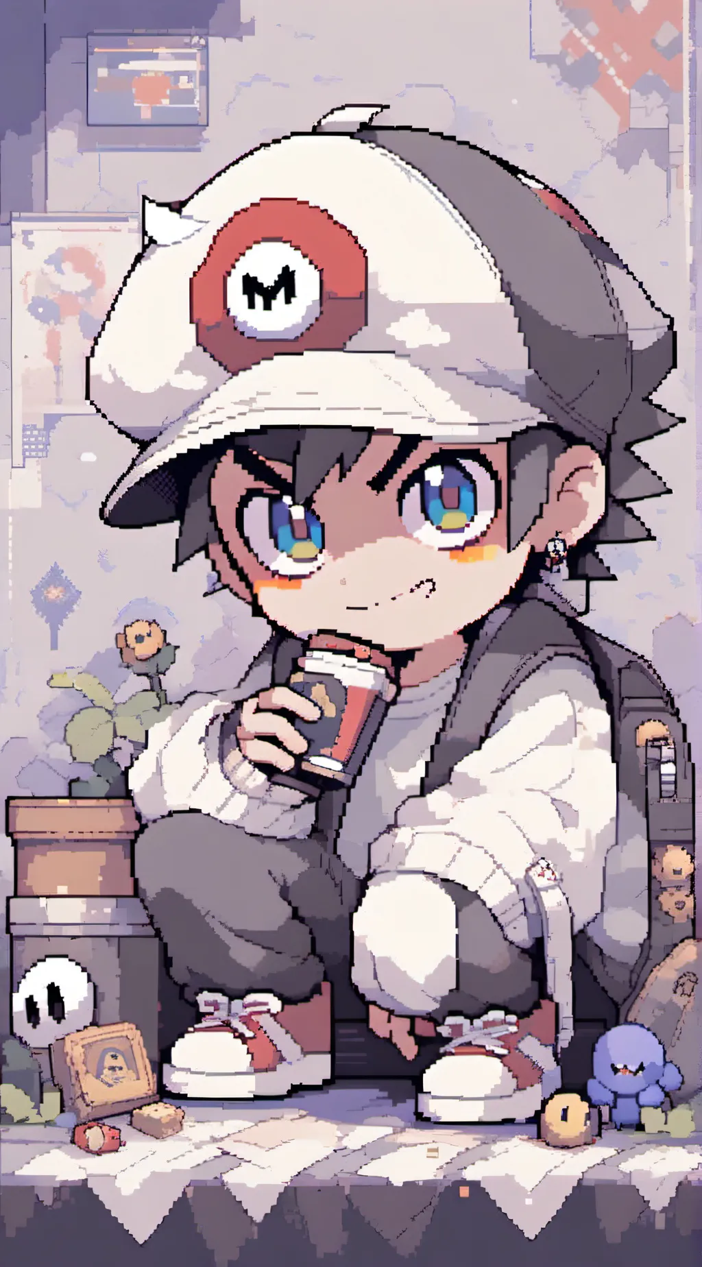 ai character: Gameing world/ MD background