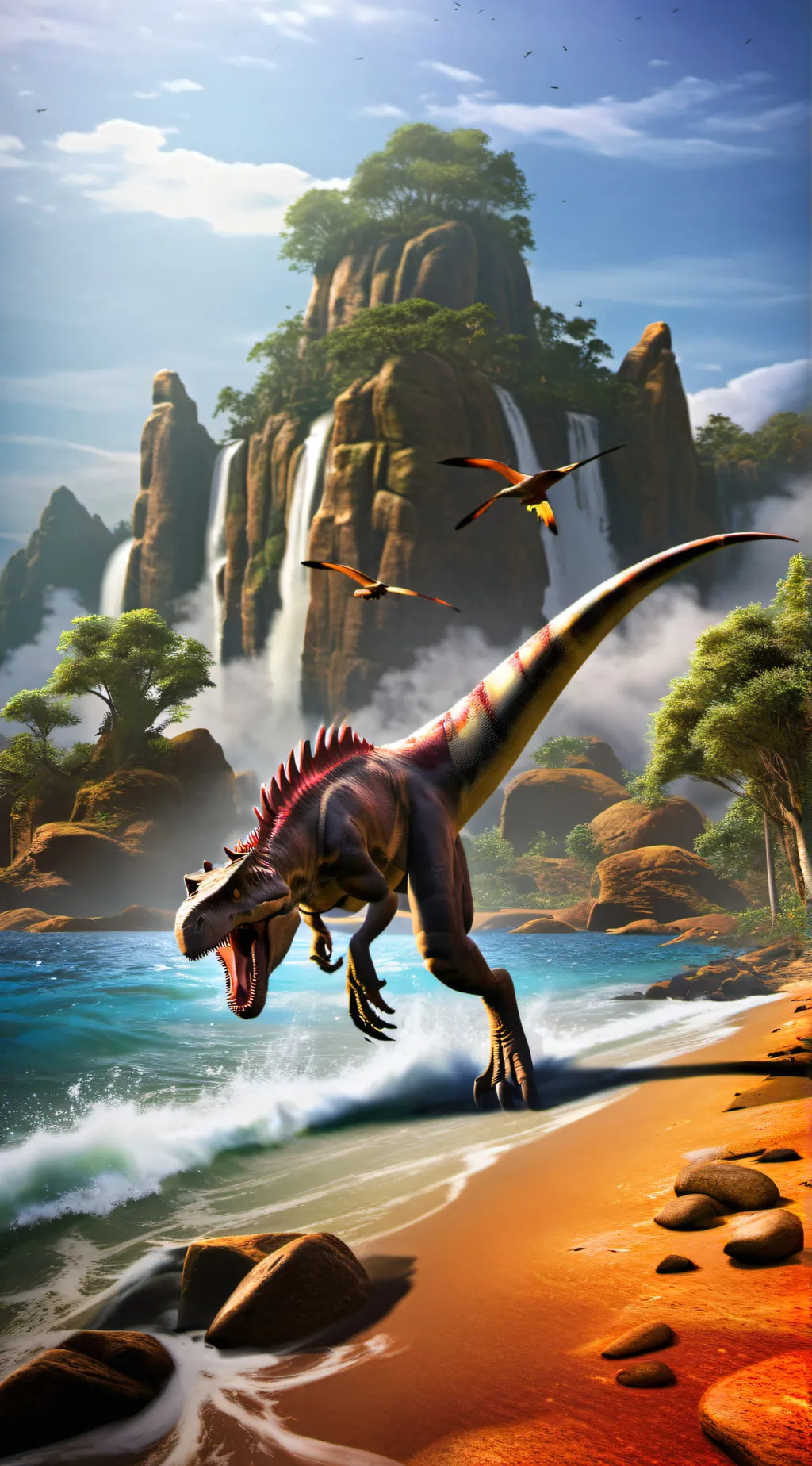 ai character: Isla de Lluvia background